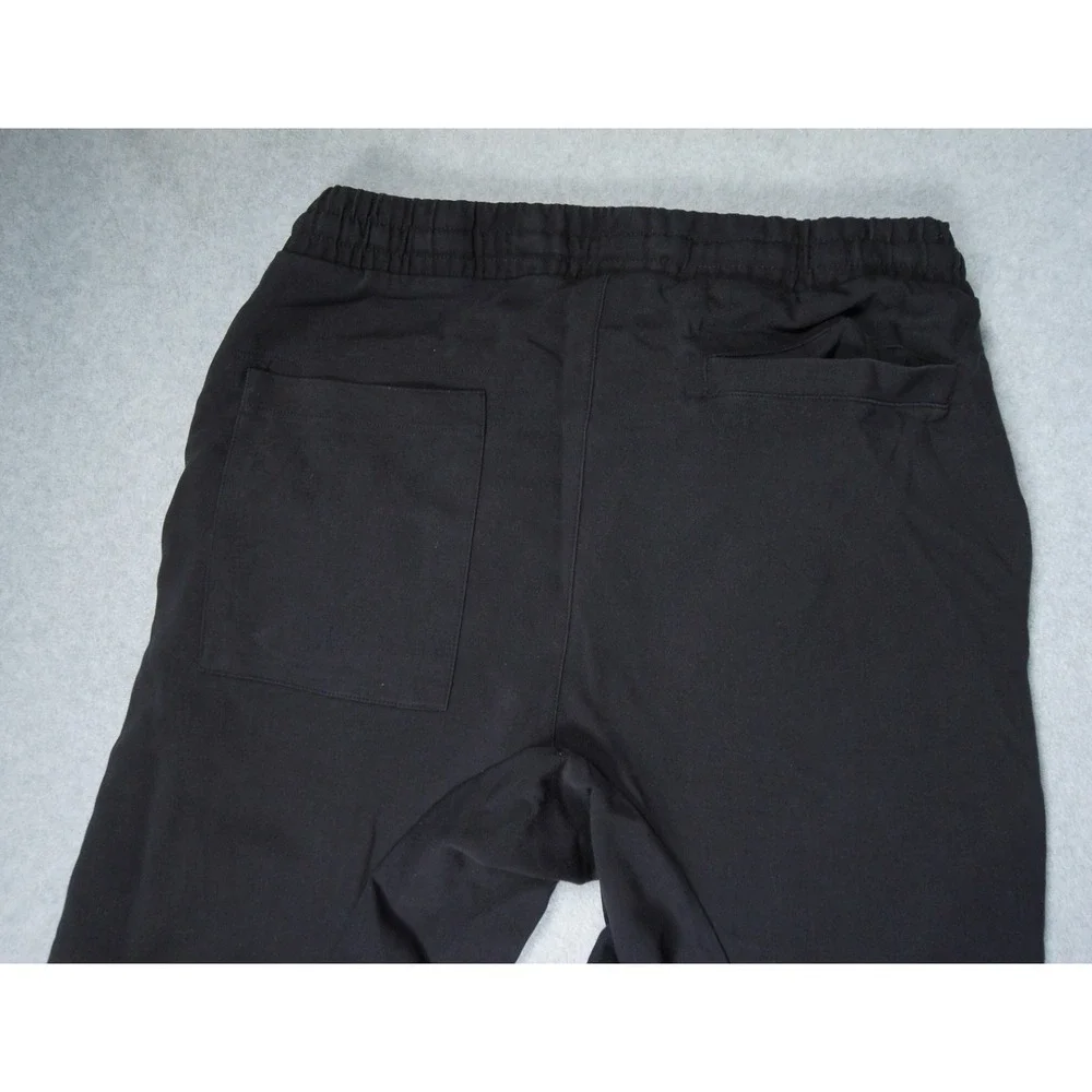 Thom Krom Pants Men XL Black Cargo Jogger Zip Pocket Drawstring Casual